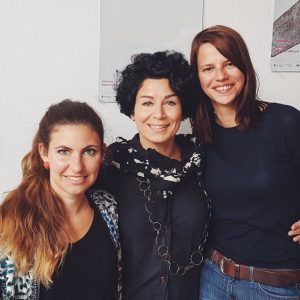 v.l.n.r.: Reinhild Marie Sickinger – Programmchefin, Andrea Rothaug – Geschäftsführerin, Susan Lindenhahn – Veranstaltungschefin