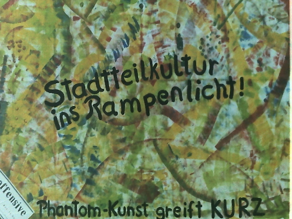 Hamburgweite Plakataktion "Mord an der Kultur vor Ort" 1992, Foto: Thomas Ricken