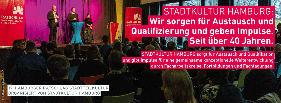 Leistungen von STADTKULTUR für Mitglieder: Wir sorgen für Austausch und Qualifizierung und geben Impulse