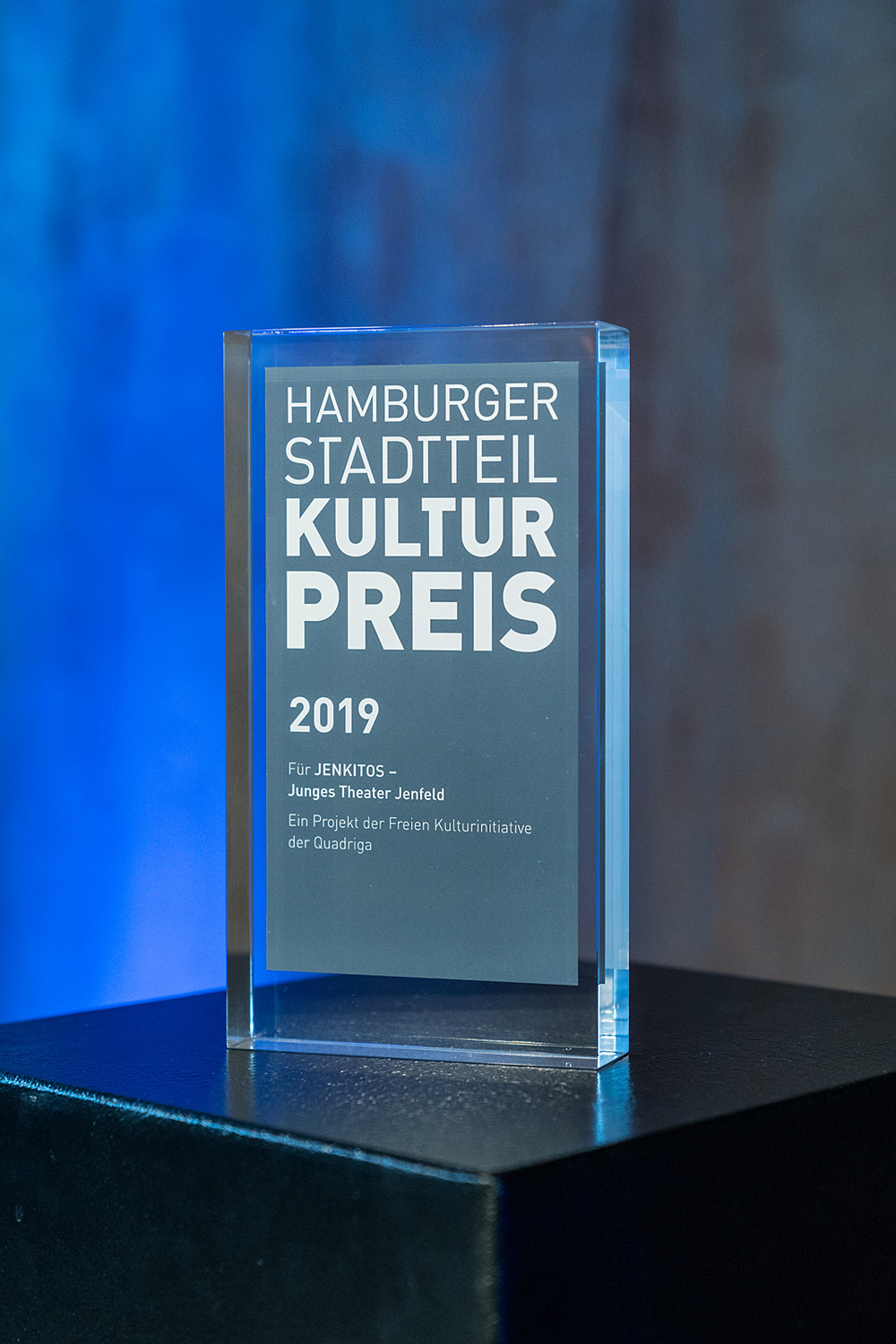 Der Award 2019 für die Jenktitos, Foto: Miguel Ferraz