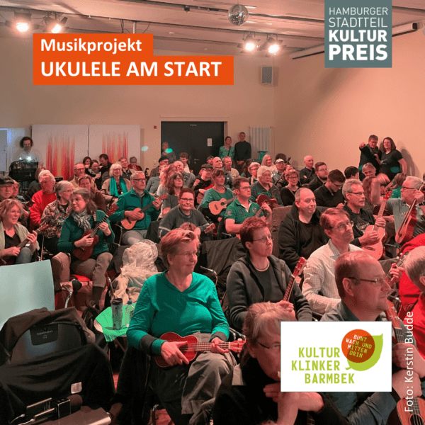 Das Musikprojekt Ukulele am Start vom KulturKlinker Barmbek e.V.