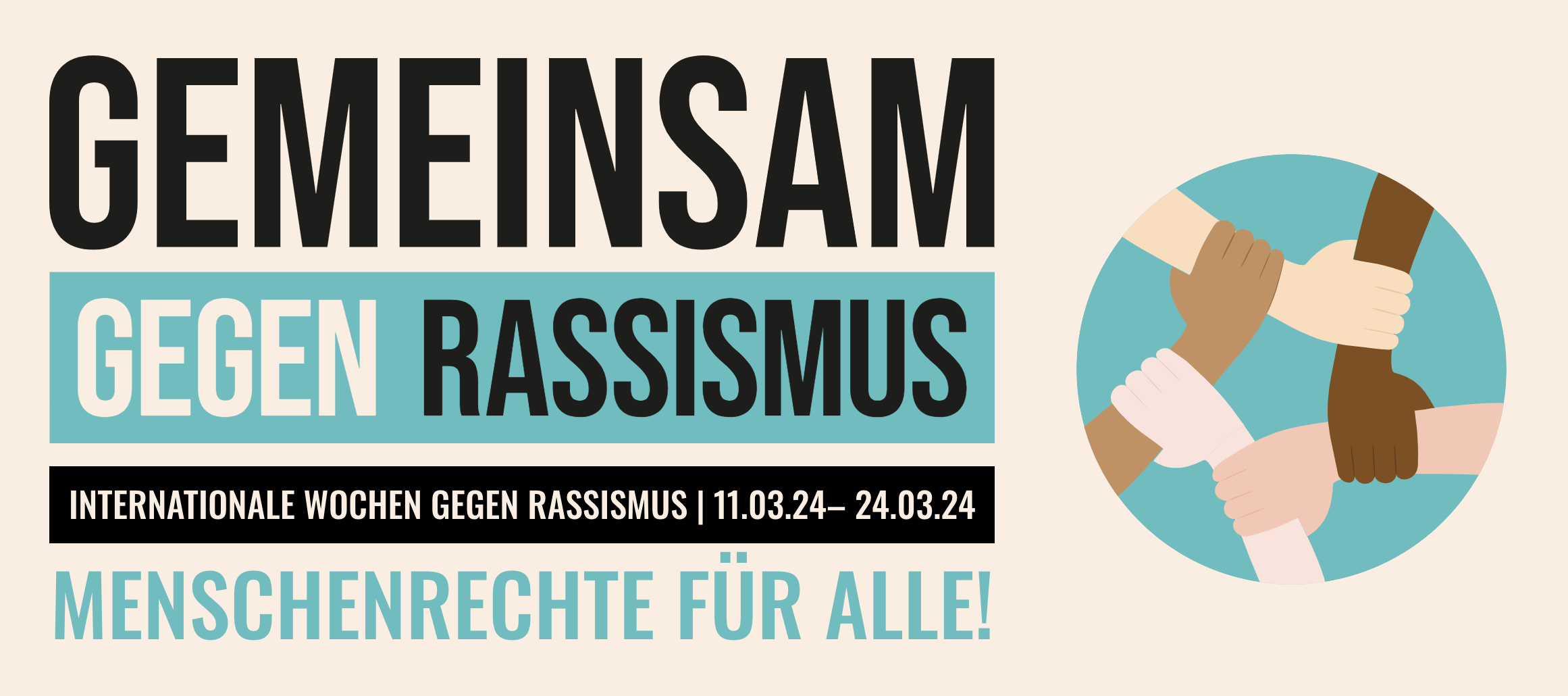 „Internationale Wochen gegen Rassismus" vom 11. bis 24. März 2024 in Eimsbüttel