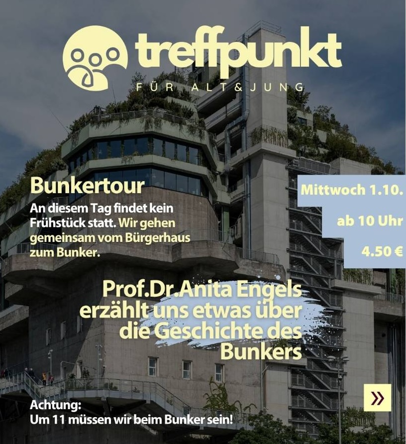 Der grüne Bunker: Lenzsiedlung veranstaltet Bunkertour am 1. Oktober 2025