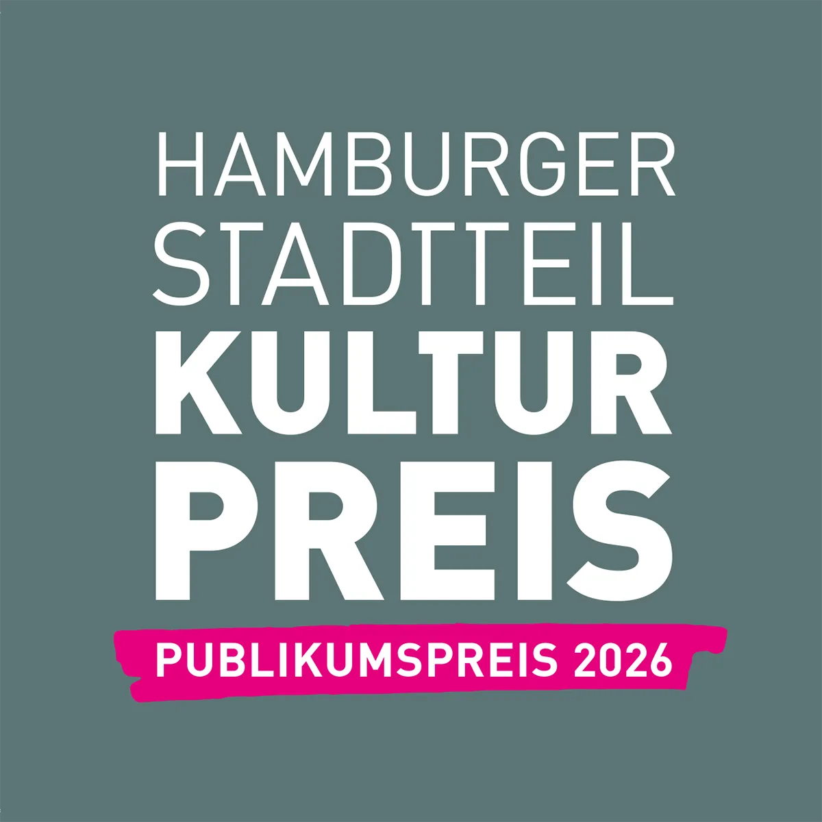 Der Publikumspreis der Stadtteilkultur 2026
